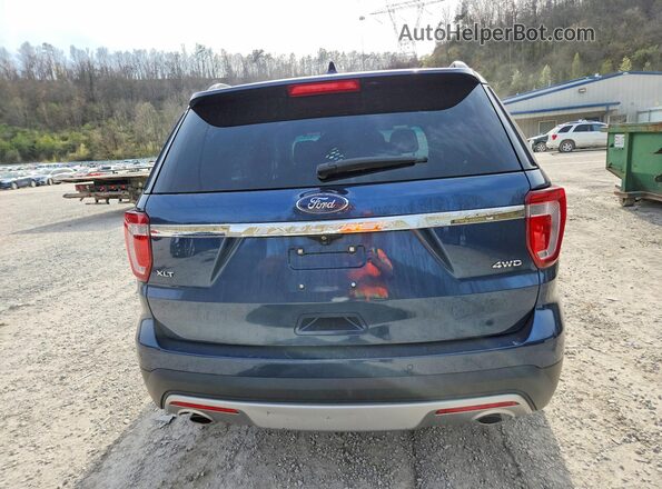 1FM5K8D88HGA25659 2017 FORD EXPLORER Blue Widok z tyłu