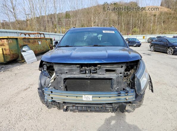 1FM5K8D88HGA25659 2017 FORD EXPLORER Blue Widok z przodu