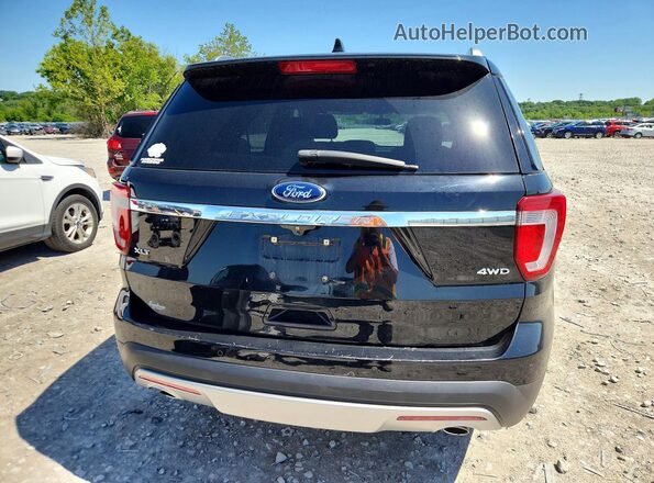 1FM5K8D88HGD54250 2017 FORD EXPLORER Black უკანა ხედი
