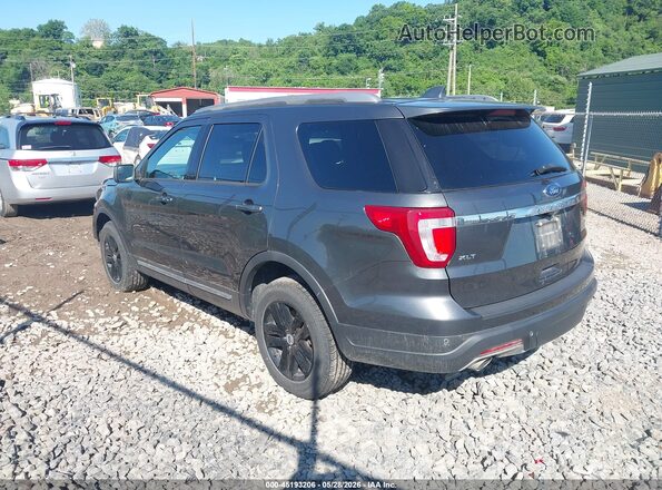 1FM5K8D88JGA02923 2018 FORD EXPLORER Gray Rear left