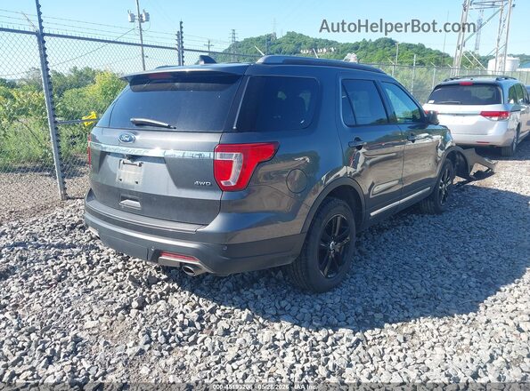 1FM5K8D88JGA02923 2018 FORD EXPLORER Gray Rear right