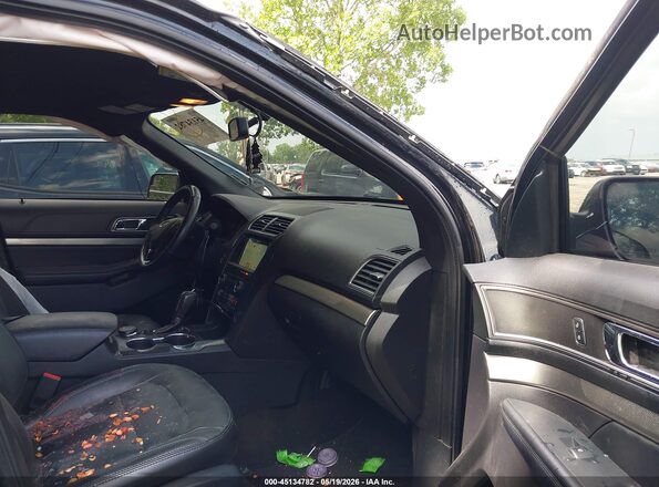 1FM5K8D88JGC29139 2018 FORD EXPLORER Black Вид салону спереду