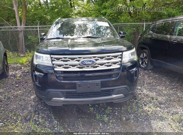 1FM5K8D88JGC29139 2018 FORD EXPLORER Black Вид щитка приладів
