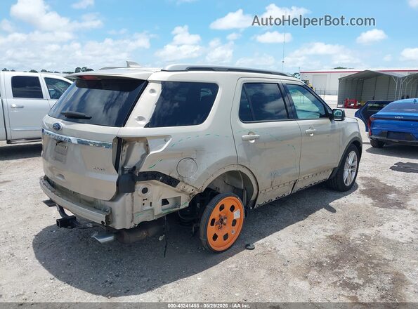 1FM5K8D89HGA52059 2017 FORD EXPLORER Beige უკანა მარჯვენა
