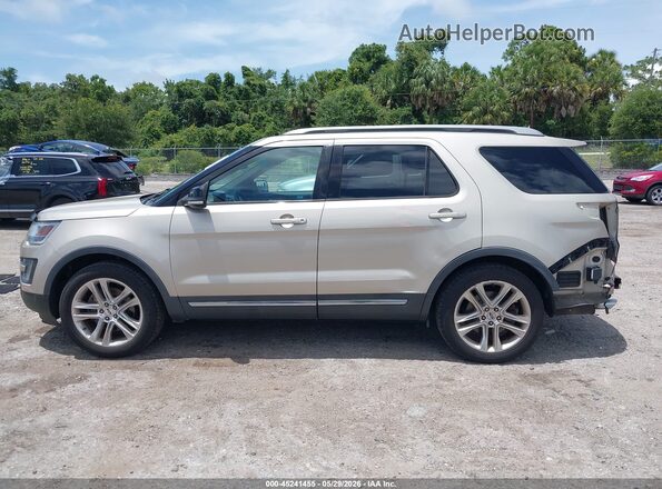 1FM5K8D89HGA52059 2017 FORD EXPLORER Beige სალონის 360-გრადუსიანი ხედი