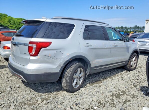 1FM5K8D89HGA96546 2017 FORD EXPLORER Серебряный Задняя правая четверть