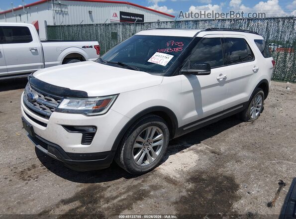 1FM5K8D89JGA16488 2018 FORD EXPLORER White Front left