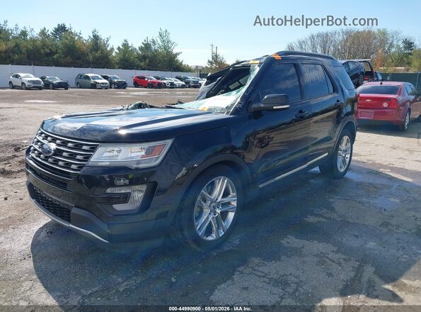 1FM5K8D8XHGC53291 2017 FORD FORD EXPLORER Black Vista tres cuartos delantera izquierda
