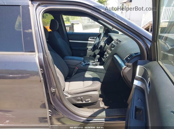 1FM5K8D8XHGD79831 2017 FORD EXPLORER Черный Вид салона спереди