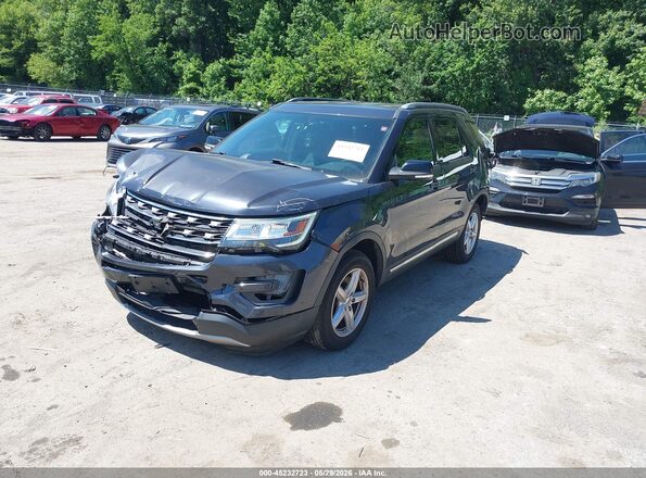 1FM5K8D8XHGD79831 2017 FORD EXPLORER Черный Передняя левая четверть