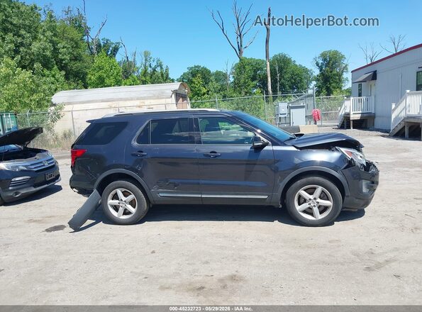 1FM5K8D8XHGD79831 2017 FORD EXPLORER Черный Вид задней части салона