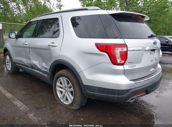 1FM5K8D8XJGA75405 2018 FORD EXPLORER Silver Trasero izquierdo