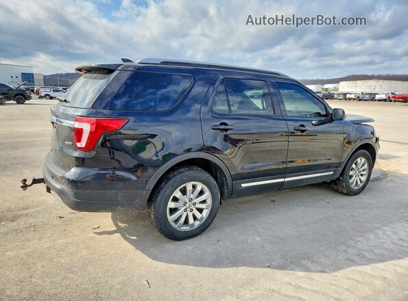 1FM5K8D8XKGA40669 2019 FORD EXPLORER Черный Задняя правая четверть