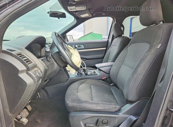 1FM5K8D8XKGA40669 2019 FORD EXPLORER Черный Вид салона спереди