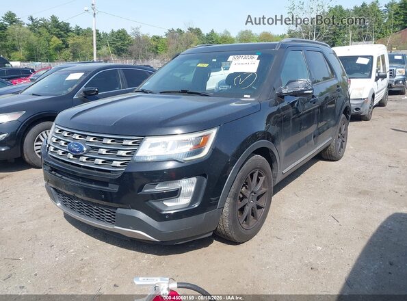 1FM5K8DH0GGC28317 2016 FORD EXPLORER Black Przód lewy