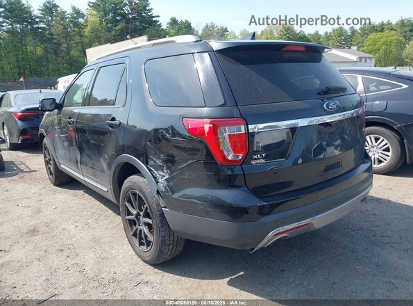 1FM5K8DH0GGC28317 2016 FORD EXPLORER Black Tył lewy