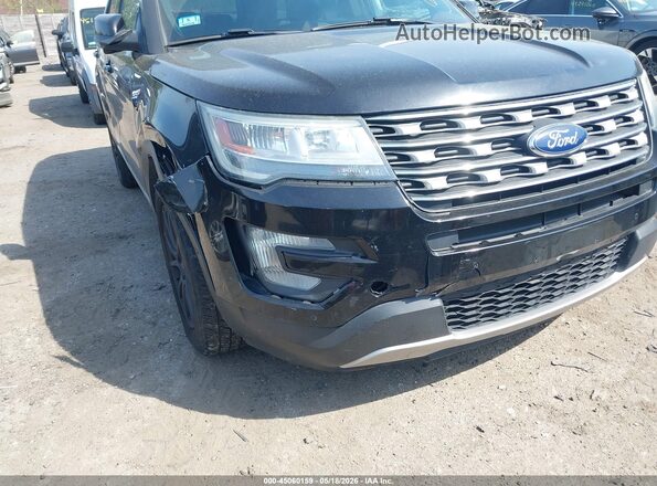 1FM5K8DH0GGC28317 2016 FORD EXPLORER Black Widok z przodu