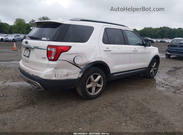 1FM5K8DH2HGA31151 2017 FORD EXPLORER White უკანა მარჯვენა