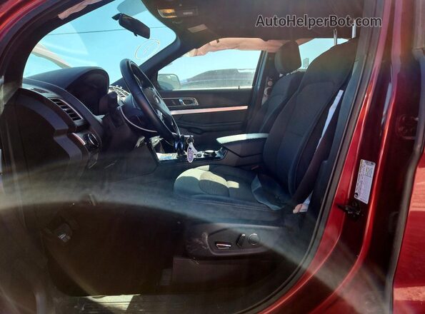 1FM5K8DH2HGC54774 2017 FORD FORD EXPLORER Red Widok wnętrza z przodu