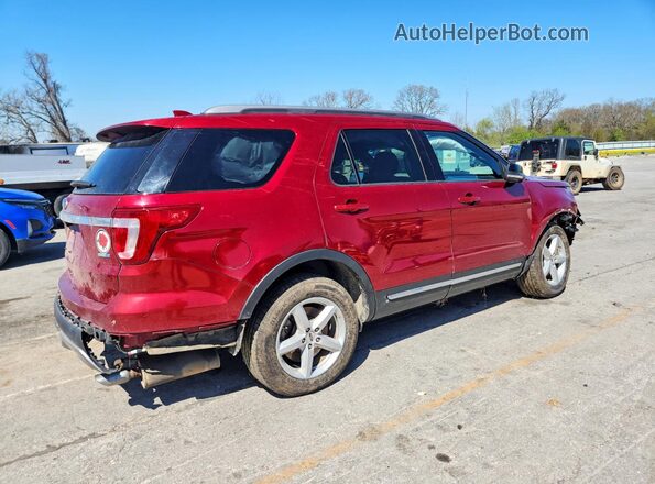 1FM5K8DH2HGC54774 2017 FORD FORD EXPLORER Red Tył prawy