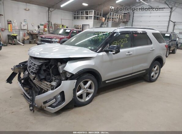 1FM5K8DH4GGC79786 2016 FORD EXPLORER Серебряный Передняя левая четверть