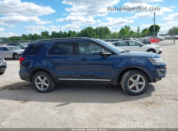 1FM5K8DH4HGD66069 2017 FORD EXPLORER Navy Rear interior view