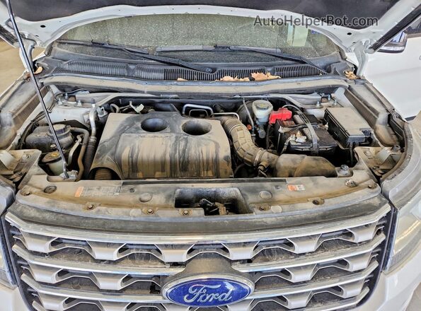 1FM5K8DH6HGA75587 2017 FORD EXPLORER Белый Вид подкапотного пространства