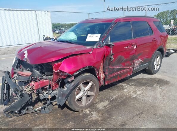 1FM5K8DH7GGC57040 2016 FORD EXPLORER Red Przód lewy