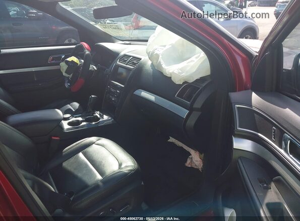1FM5K8DH7GGC57040 2016 FORD EXPLORER Red Widok wnętrza z przodu