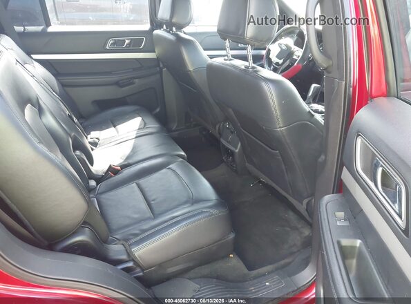 1FM5K8DH7GGC57040 2016 FORD EXPLORER Red Widok naklejki z numerem VIN