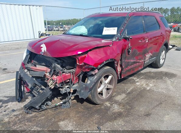 1FM5K8DH7GGC57040 2016 FORD EXPLORER Red Widok z przodu