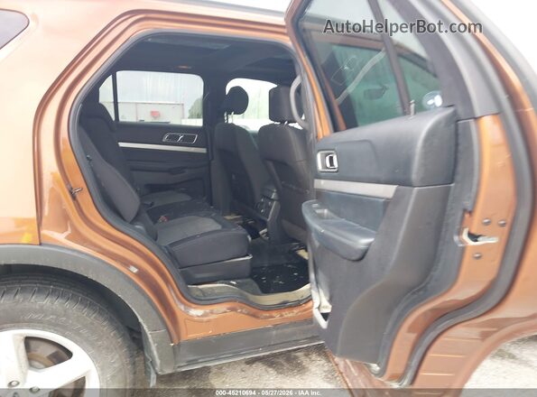 1FM5K8DH8HGA30635 2017 FORD EXPLORER Orange VIN sticker view