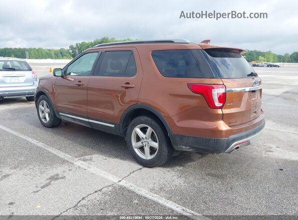1FM5K8DH8HGA30635 2017 FORD EXPLORER Orange Rear left