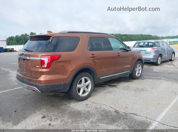 1FM5K8DH8HGA30635 2017 FORD EXPLORER Orange Rear right