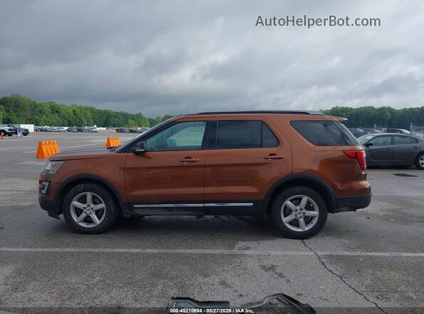 1FM5K8DH8HGA30635 2017 FORD EXPLORER Orange 360 interior view