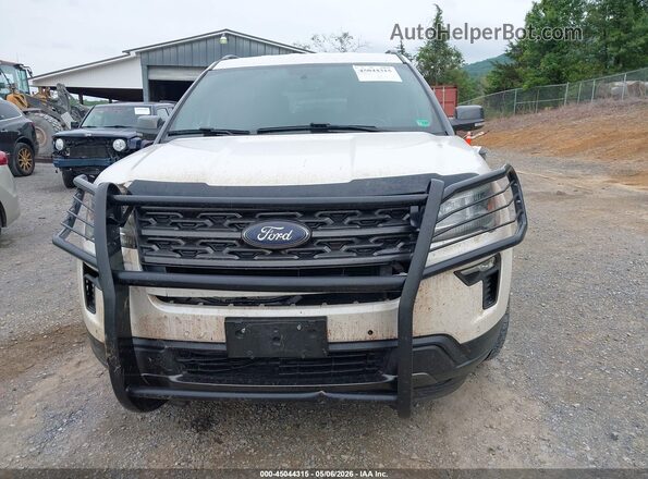 1FM5K8DH9JGC46984 2018 FORD FORD EXPLORER White Vista interior trasera