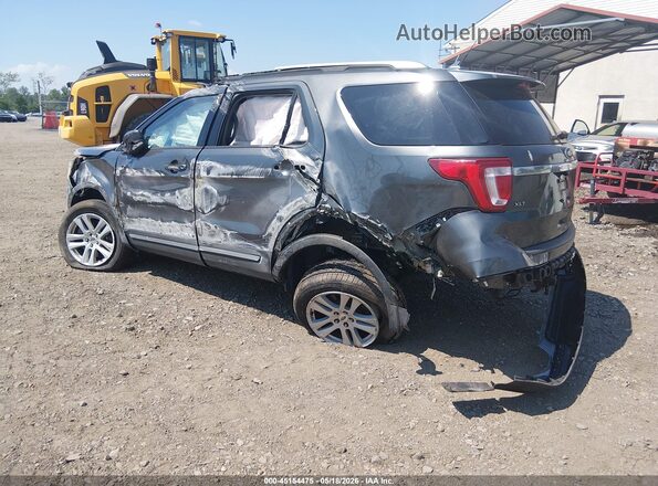1FM5K8DH9KGA69712 2019 FORD EXPLORER Gray Trasero izquierdo
