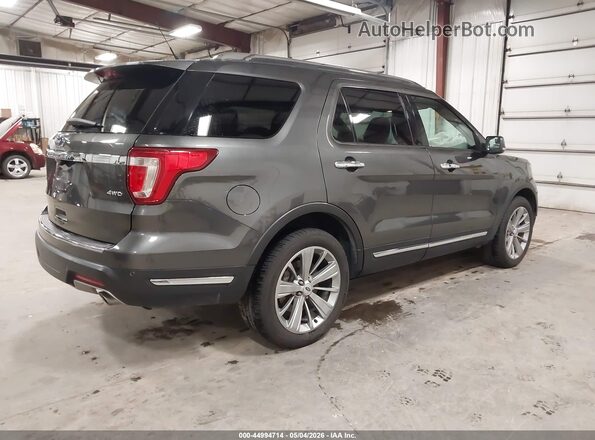 1FM5K8F82JGA82703 2018 FORD FORD EXPLORER Gray Задня права чверть