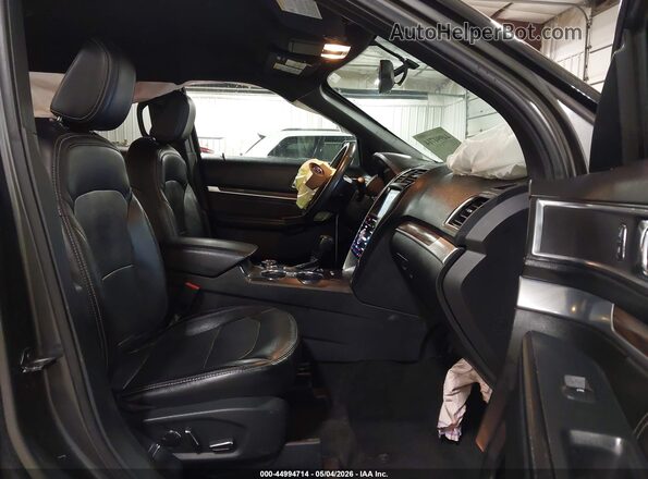 1FM5K8F82JGA82703 2018 FORD FORD EXPLORER Gray Вид салону спереду