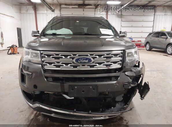 1FM5K8F82JGA82703 2018 FORD FORD EXPLORER Gray Вид щитка приладів