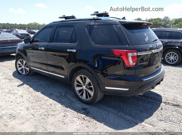 1FM5K8F82KGB11067 2019 FORD EXPLORER Black Tył lewy