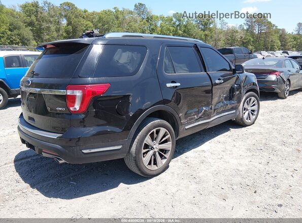 1FM5K8F82KGB11067 2019 FORD EXPLORER Black Tył prawy