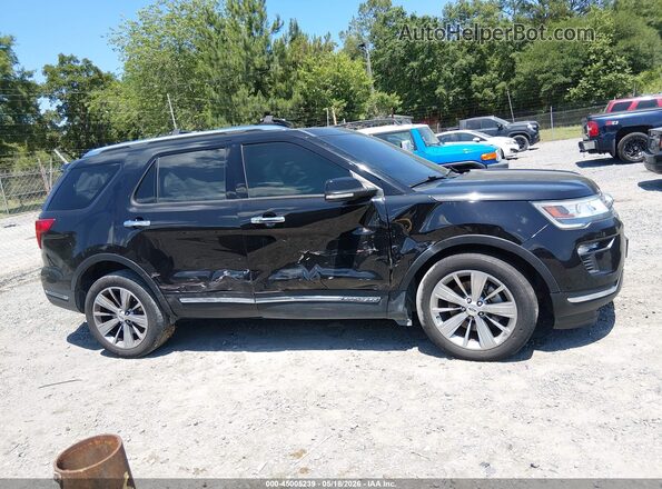 1FM5K8F82KGB11067 2019 FORD EXPLORER Black Widok wnętrza z tyłu