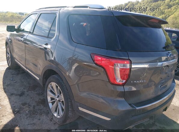 1FM5K8F82KGB16236 2019 FORD EXPLORER Gray უკანა მარცხენა