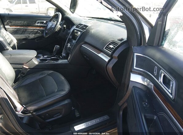 1FM5K8F82KGB16236 2019 FORD EXPLORER Gray წინა სალონის ხედი