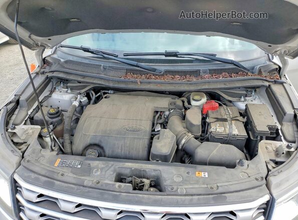 1FM5K8F83HGC37821 2017 FORD EXPLORER Silver Вид підкапотного простору
