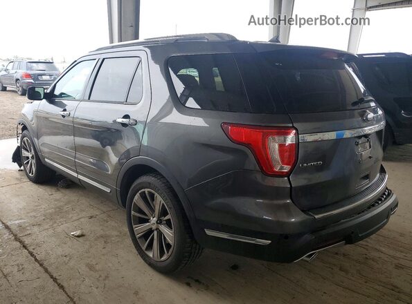 1FM5K8F83JGA82385 2018 FORD FORD EXPLORER Gray Задня ліва чверть