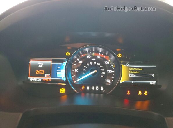 1FM5K8F83JGA82385 2018 FORD FORD EXPLORER Gray Вид щитка приладів