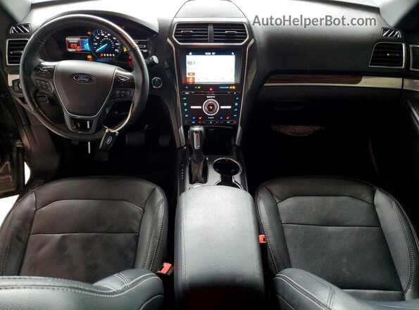 1FM5K8F83JGA82385 2018 FORD FORD EXPLORER Gray Вид панелі приладів