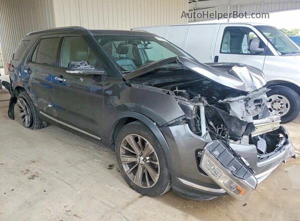 1FM5K8F83JGA82385 2018 FORD FORD EXPLORER Gray Передня права чверть